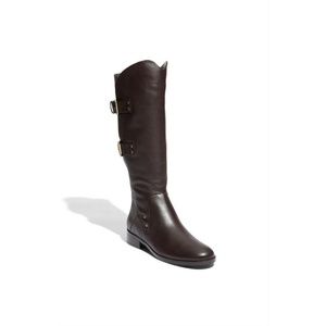 Nwd Sanzia Adjustable Calf Leather Riding Boot - image 1